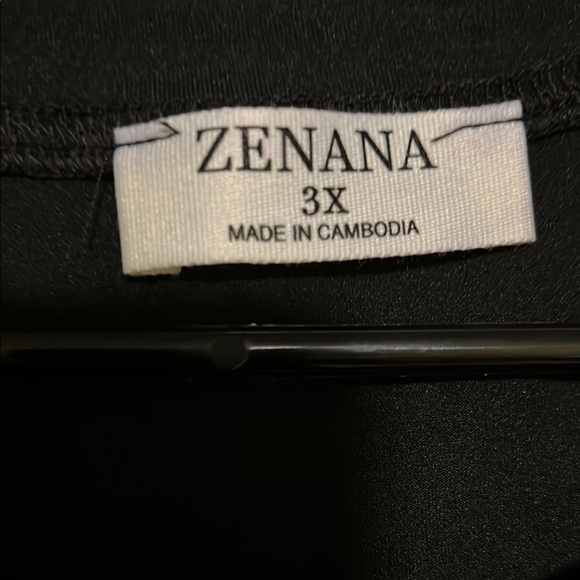 Zenana Black Long Sleeve Tee - Picture 2 of 3